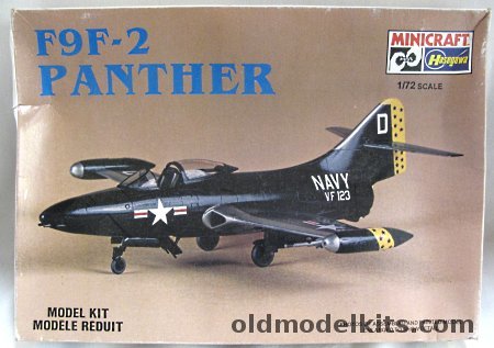 Hasegawa 1/72 F9F-2 Panther - VF-123 Navy / VMF-115 Marines / Blue Angels - (F9F2), 1138 plastic model kit